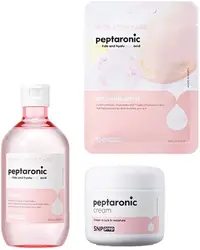 SNP Prep Peptaronic Set – Cremă, toner și mască tip șervețel, 55 + 320 + 25 ml