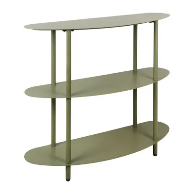 Etajeră verde din metal 90x82x28 cm Riqueza – Leitmotiv