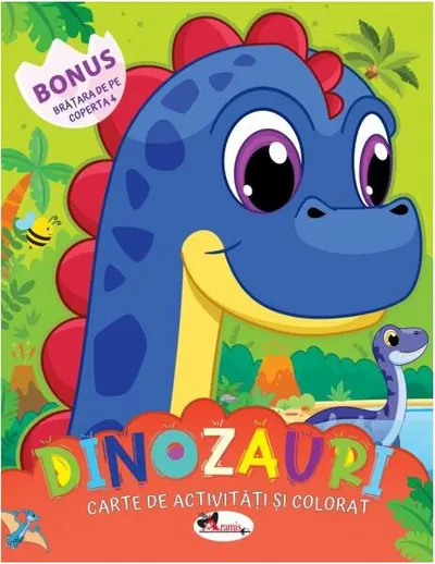 Dinozauri. Carte de colorat cu activități - Paperback - Dreamland Publications