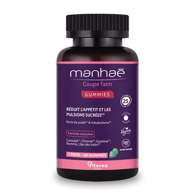Coupe Faim Gummies, 60 jeleuri, Manhae