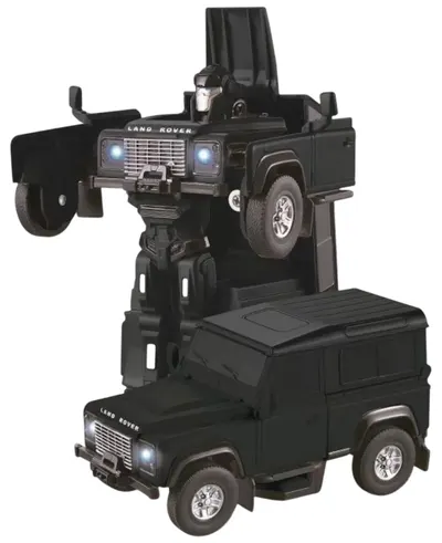 Jucărie metalică Rastar -Robot transformabil/Land Rover Defender, 1:32, negru
