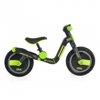 Bicicleta copii fara pedale Byox Harly Green 12 inch, de la 2 ani pana la 50 kg, scaun moale reglabil de la 33-38 cm, anvelope din cauciuc plin, manere din cauciuc moale