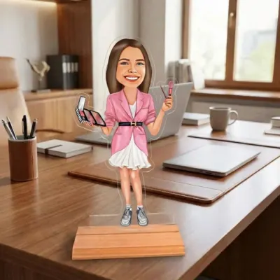 Caricatura pentru Make-up - Statueta Personalizata tip Trofeu