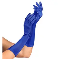 Manusi lycra satin albastre