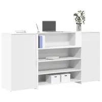 vidaXL Birou de recepție, alb, 200x50x103,5 cm, lemn stratificat