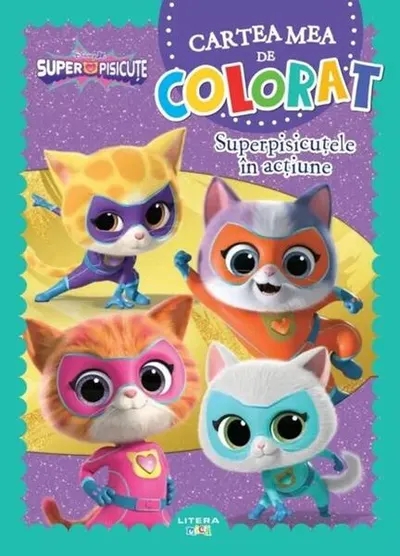 Disney. Superpisicuțe. Cartea mea de colorat. Superpisicuțele în acțiune - Paperback - Disney