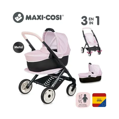 Carucior pentru papusi 3 in 1, Smoby, Maxi-Cosi Comby