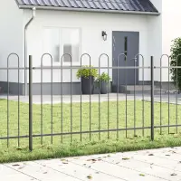 vidaXL Gard de Grădină BOXTEL 4 buc. 6,8 x 1 m Gri