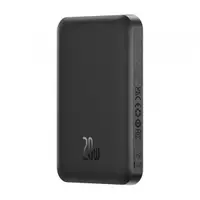 Baterie Externa Wireless Baseus Magnetic Mini, 5000mAh, 20W, PD + FQI, 1 x QI - 1 x USB-C, Neagra P10022107113-00