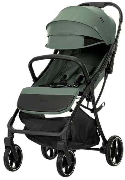 Cărucior de vară pentru bebeluși Lorelli Premium - Minori, cu pliere automată, Green