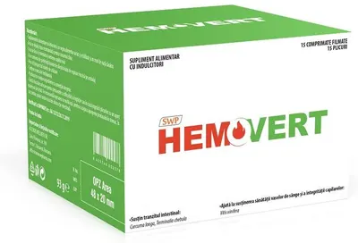 Hemovert, 15 comprimate și 15 plicuri, Sun Wave Pharma