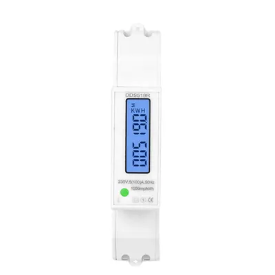 Contor monofazat de energie electrica 230V AC 50Hz 5(100)A ecran digital LED iluminat DDS519R