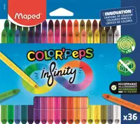 Creioane colorate Maped Color Peps - Infinity, 36 buc
