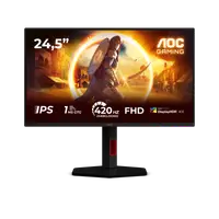 Monitor Gaming AOC 25G4KUR, 24.5", 1920x1080 pixeli, Black, Red