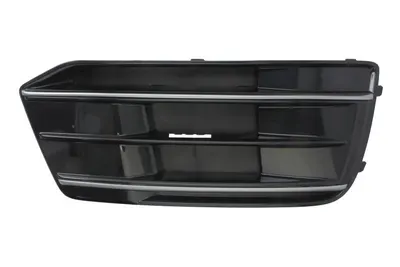 Grila bara fata dreapta cu dunga crom, plastic, negru lucios/crom potrivit AUDI Q5 FY 2017-2020