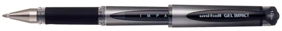 Gel roller Uniball Gel Impact – Negru, 1.0 mm
