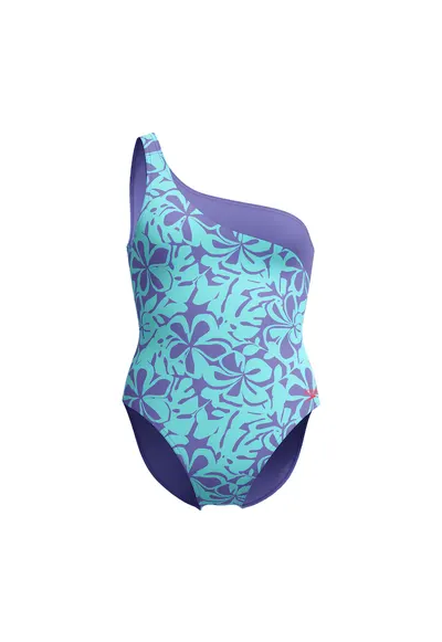 Costum inot femei ALV asimetric - albastru - Albastru