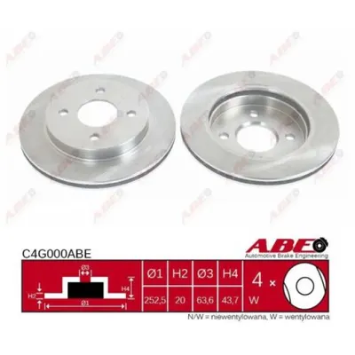 Disc frana ABE C4G000ABE