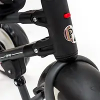 Tricicleta pentru copii Qplay Rito+ Turcoaz pliabila pentru copii, cu spatar reglabil cu pozitie de somn, 2 tipuri de suporti pentru picioare,copertina cu protectie UV si roti din cauciuc Eva