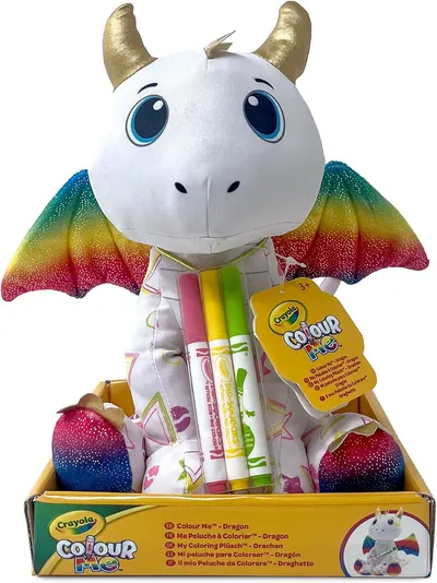 Jucărie de pluș pentru colorat Crayola Colour Me - Dragon