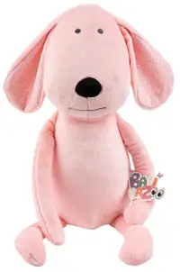 Jucărie moale de îmbrățișat Bali Bazoo - Dog, 58 cm, roz