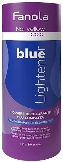 Fanola No Yellow Color Pudră de decolorare albastră pentru păr Blue Lightener, 450 g