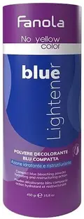 Fanola No Yellow Color Pudră de decolorare albastră pentru păr Blue Lightener, 450 g