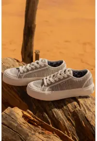 Pantofi sport flatform Cruizer - Alb/Bleumarin