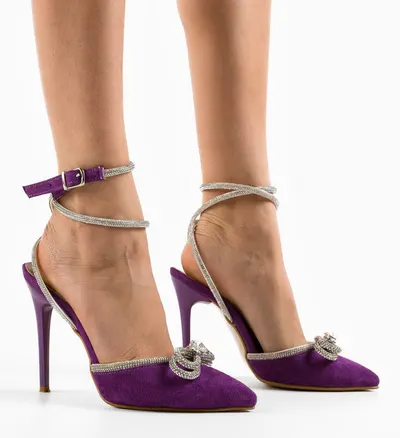 Pantofi dama Bark Mov 3