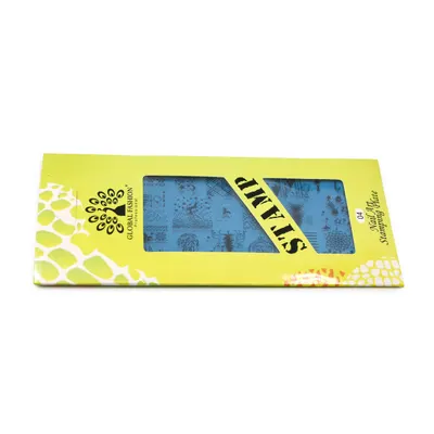 Matrita pentru stampila unghii de Anul Nou #04, Global Fashion, L38, 12,5*6,5 cm Engros