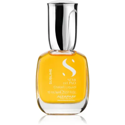 Alfaparf Milano Semi di Lino Sublime Cristalli ulei hidratant pentru un par stralucitor si catifelat Purple box 15 ml