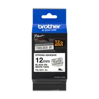 Banda continua laminata adeziv puternic, Brother TZe-S231, 12mm, 8m pentru aparat etichetare imprimanta brother