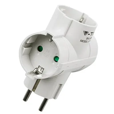 Adaptor 3 prize 3X16A max 3680W V-TAC SKU-8786
