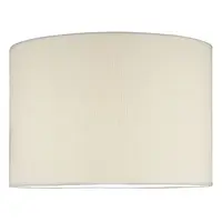 Abajur Delta Ivory Cotton Drum Shade 38cm