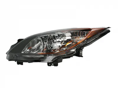 Far stanga (H11 HB3, electric, cu motoras, fundal cromat) MAZDA 3