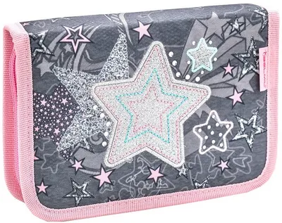 Penar școlar Belmil - Shine Like a Star, cu 1 fermoar si doua clape