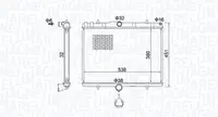 Radiator Racire Motor Potrivit Citroen C8, Jumpy; Fiat Scudo, Ulysse; Lancia Phedra; Peugeot 807, Expert, Expert Tepee 1.6d 2.0 2.0d