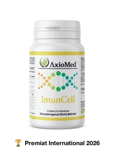 AxioMed ImunCell – formulă imunomodulatoare sub forma de capsule cu 10 compuși bioactivi standardizați – 60 cps