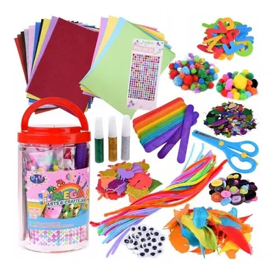 Set creativ, Jokomisiada, Mega, In borcan, 1000 piese, 4 ani+, Multicolor