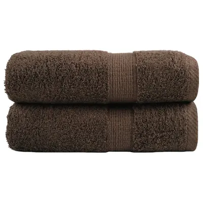 Gossi prosoape maini premium solund 2 buc maro 30x30cm 600gsm