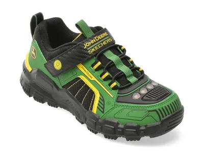 Pantofi sport SKECHERS verzi, ADVENTURE TRACK, din piele ecologica