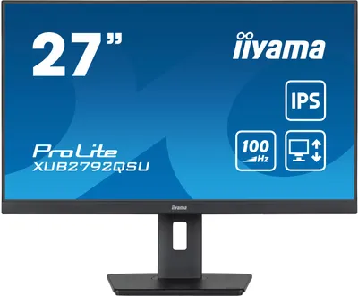 Monitor IIYAMA - ProLite XUB2792QSU-B6, 27'', WQHD, IPS, 0.4 ms, USB Hub