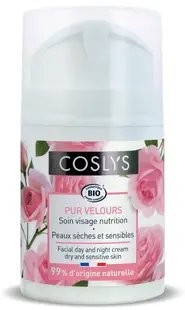 Crema hidratanta bio de zi si noapte pentru ten uscat si sensibil cu trandafiri, 50ml, Coslys