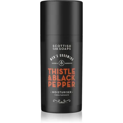 Scottish Fine Soaps Thistle & Black Pepper crema de fata hidratanta pentru barbati 100 ml