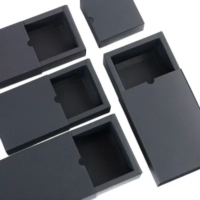 Cutii din hârtie cu sertar (set 50 buc) - Roz / 22x12x6cm