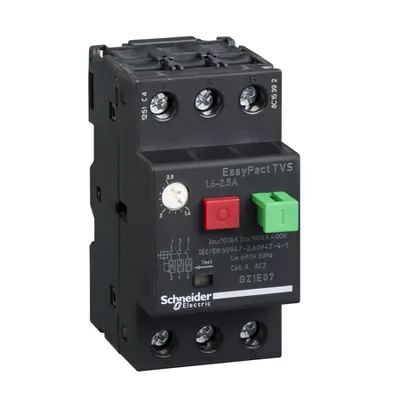 motor circuit breaker GZ1 - 3 poles 3d - 1.6..2.5A - thermomagnetic trip unit