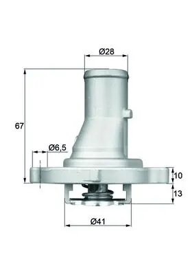 Termostat Lichid Racire (87 C) Potrivit Fiat 126, Cinquecento, Doblo, Doblo Minivan, Palio, Panda, Panda Hatchback, Punto, Punto Hatchback, Seicento 600, Siena, Stilo, Strada 0.6-1.4 07.77