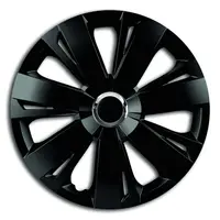 Set Capace Roti 16 Negre Cu Inel Cromat Energy