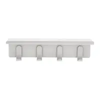 Cuier de perete gri deschis cu raft din oțel 11,5 cm A-Hallway – Zone