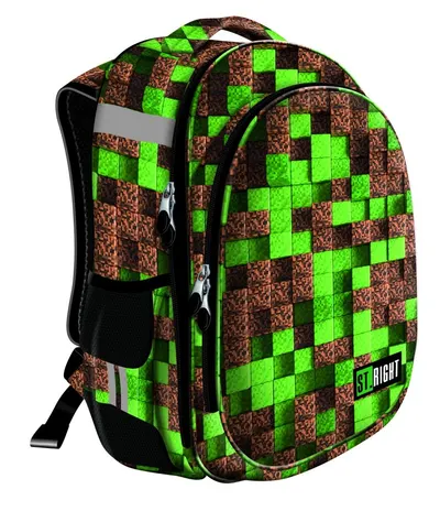Ghiozdan școlar St. Right Pixels - 1 compartiment